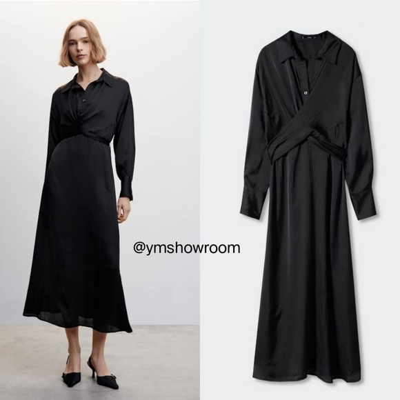 Mango Dresses & Skirts - MANGO wrap shirt dress